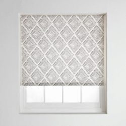 Collection Diamonds Daylight Roller Blind - 4ft - Grey.